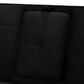 HOMLUX 65" Futon Sleeper Sofa Bed with Adjustable Backrest and Cup Holders in Black, , large
