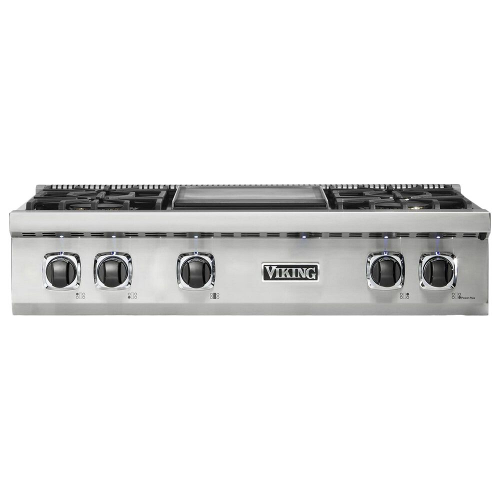 Viking Range 36" Natural Gas Rangetop with 4 Burners in Stainless Steel, , large