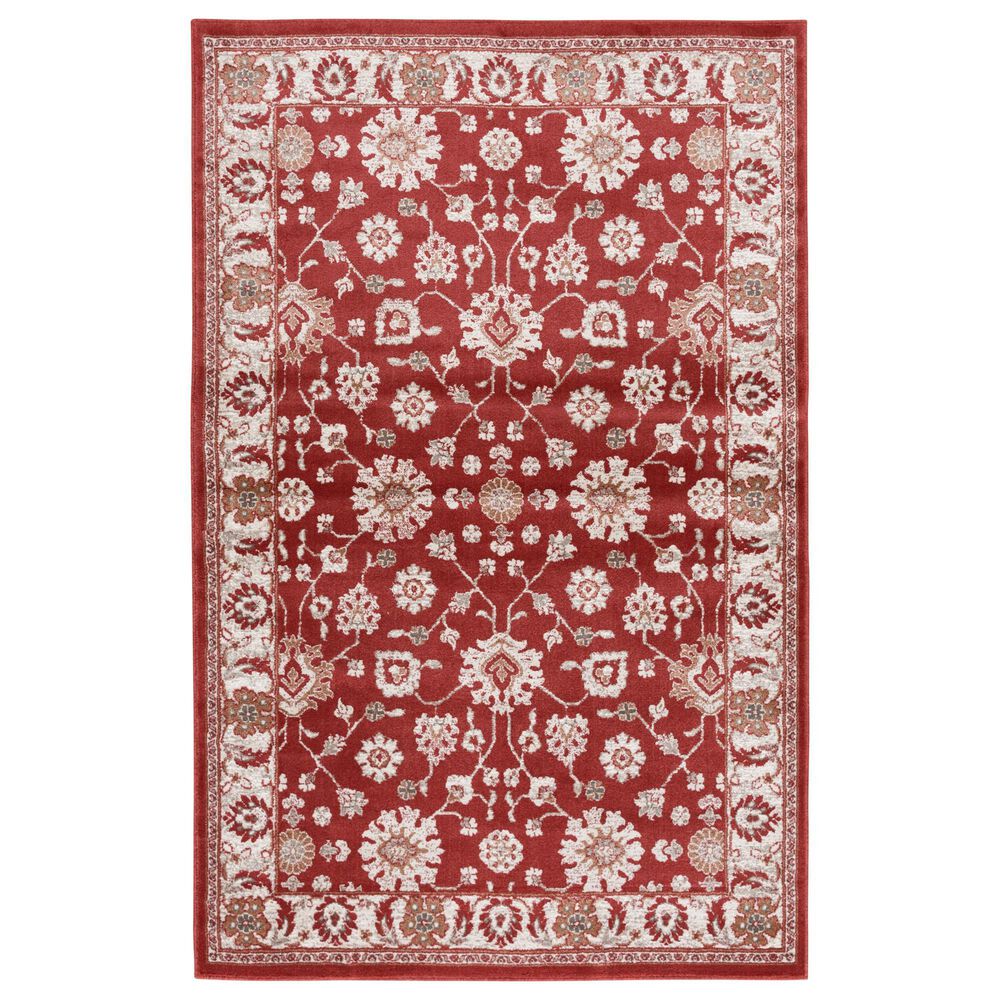 Central Oriental Rooted Cinnabar 5"3" x 7"7" Area Rug, , large