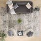 Nourison Glitz GLZ23 Grey and Multicolor 9" x 12" Area Rug, , large