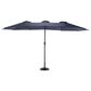 Hearth and Haven 14.8" Double Sided Outdoor Umbrella without Base in Navy Blue, , large