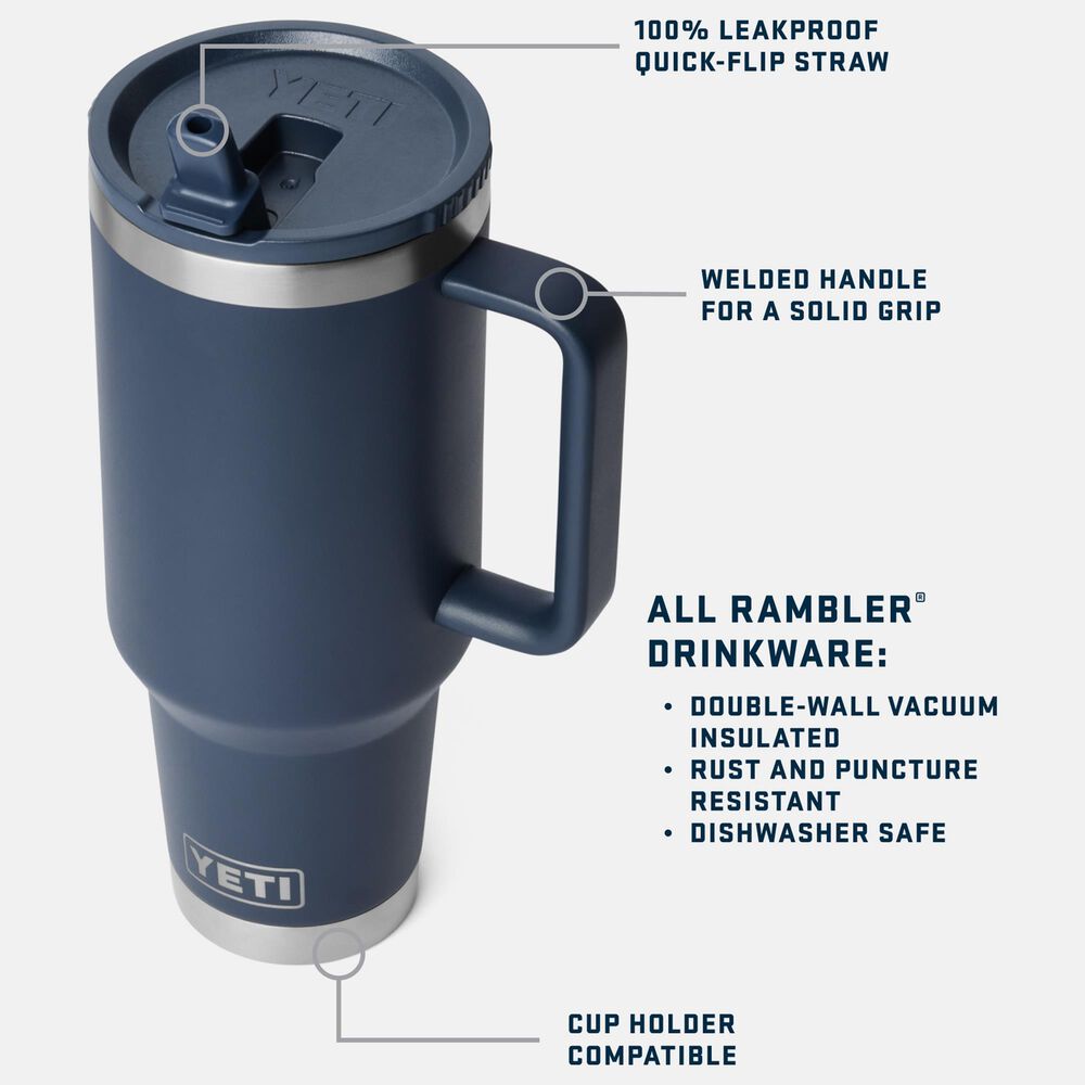 YETI Rambler 40 oz Travel Str Mug Navy, , large