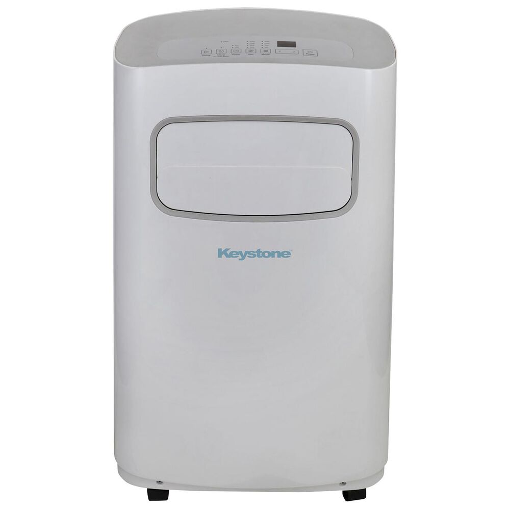 Keystone 12000 BTU Portable Air Conditioner with Remote Control in White and Gray, , large