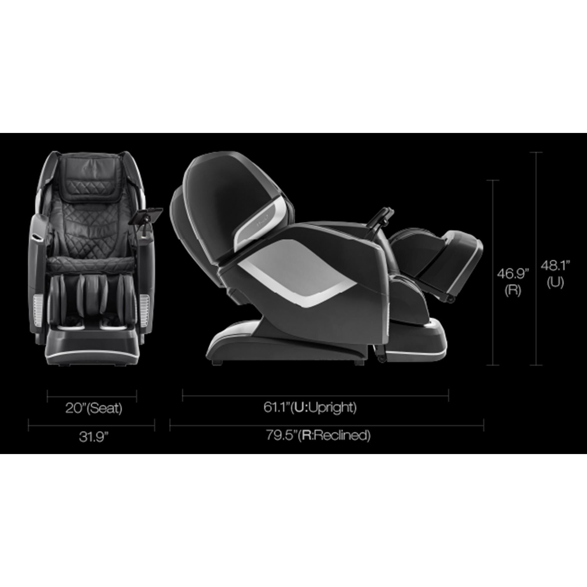Osaki 4D Pro Maestro LE Deluxe Zero Gravity Massage Chair in Black