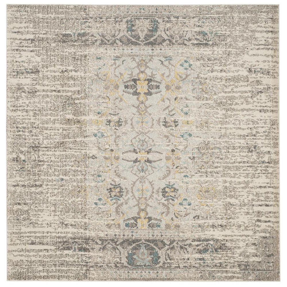 Safavieh Monaco MNC209G-5SQ 5" Square Grey/Multi Area Rug, , large