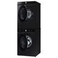 Samsung Bespoke 5.3 Cu. Ft. Front Load Washer and 7.6 Cu. Ft. Electric Dryer Laundry Pair with Stacking Kit in Brushed Black, , large