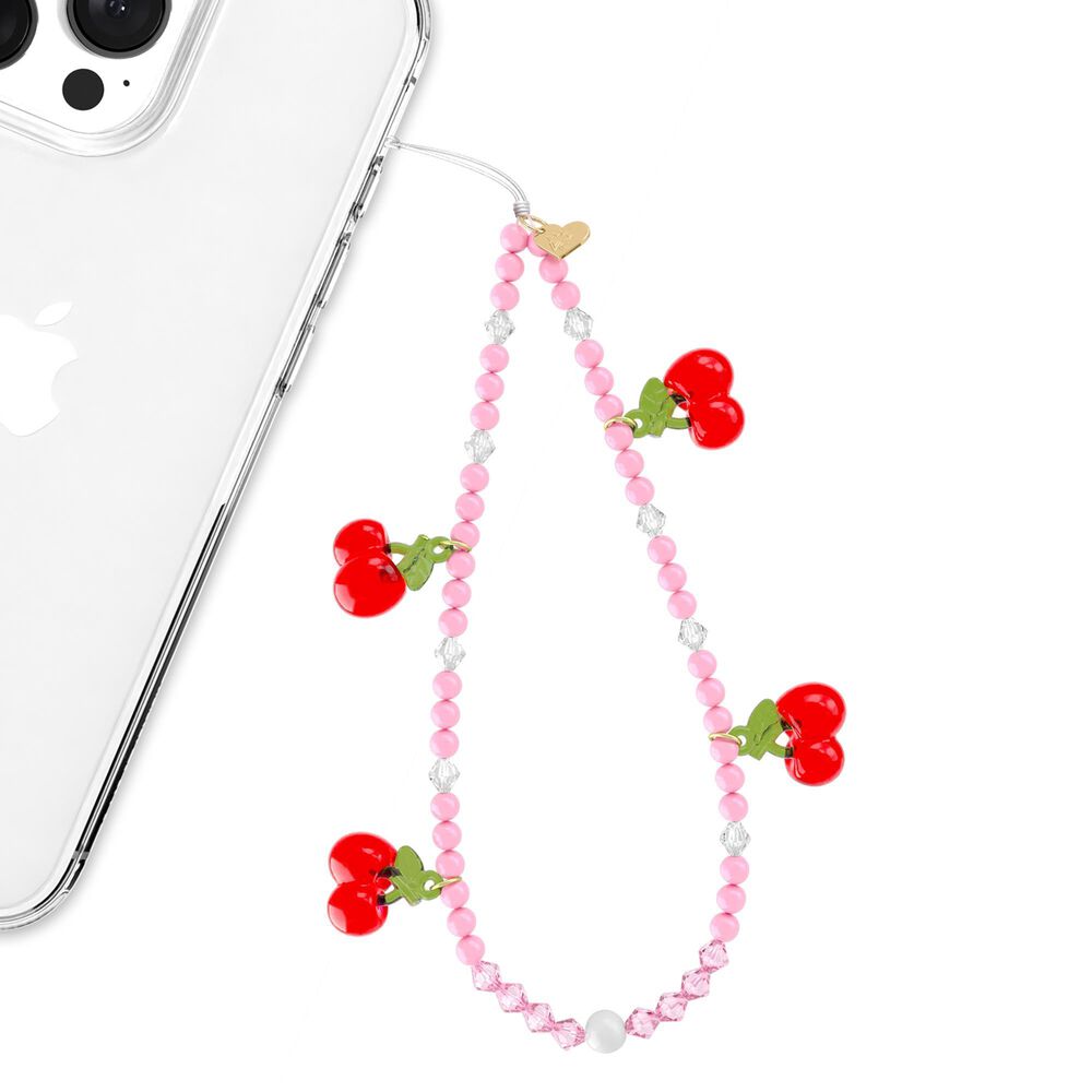 Velvet Caviar Phone Charm in Sweet Cherry, , large