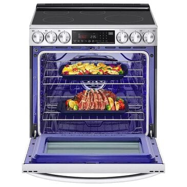 LG 2-Piece Kitchen Package with 6.3 Cu. Ft. Slide-In Induction Electric Range and 1.7 Cu. Ft. Over-The-Range Microwave in Stainless Steel, , large