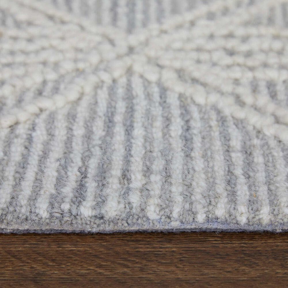 Feizy Rugs Corwin 3&#39;6&quot; x 5&#39;6&quot; Silver and Ivory Area Rug, , large