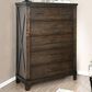 Furniture of America Neal 5-Drawer Chest in Dark Walnut, , large