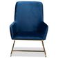 Baxton Studio Sennet Arm Chair in Navy Blue, , large