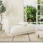 Jennifer Taylor Home Aire Right Arm Facing Chaise Lounge in Ivory White, , large