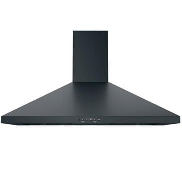GE Appliances 36" Wall-Mount Pyramid Chimney Hood in Black Slate, , large