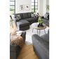 Ashley Cascilla Stationary Sofa Chaise in Slate, , large