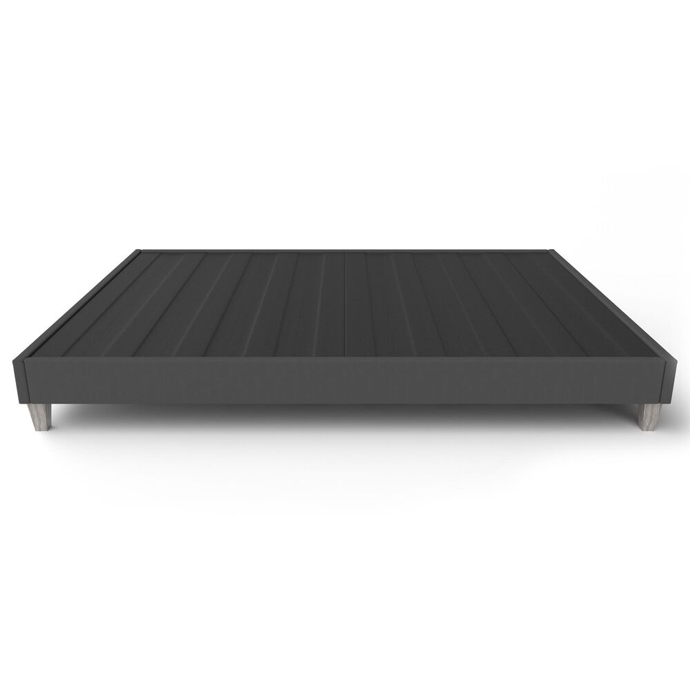 Hearth and Haven Full Bed Frame Foundation in Dark Grey, , large