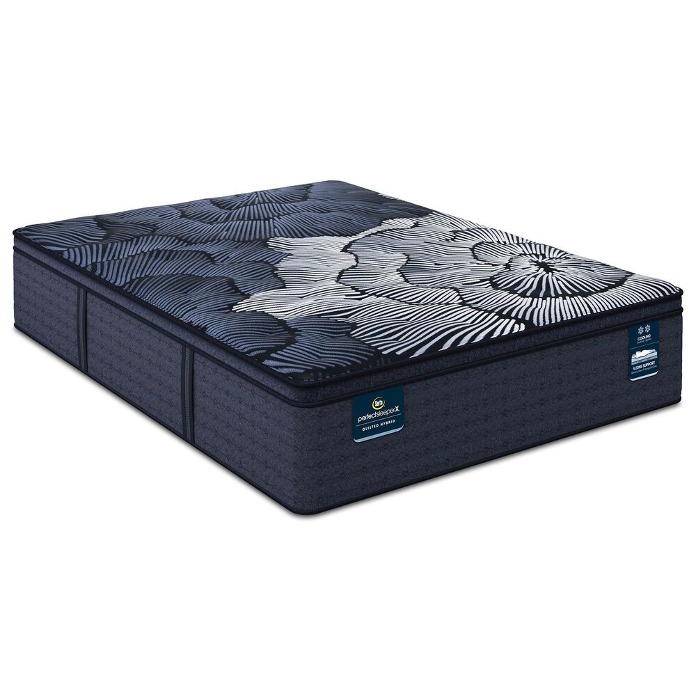 Serta Perfect Sleeper X Quilted Hybrid Max Plush Pillow Top Queen Mattress, , large
