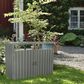 Hearth and Haven Outdoor Metal Garbage Bin Shed for 2 Trash Cans with Lockable Doors in Gray, , large