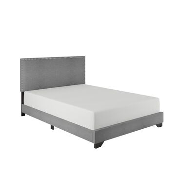The Monday Company Full Upholstered Bed in Gray, , large