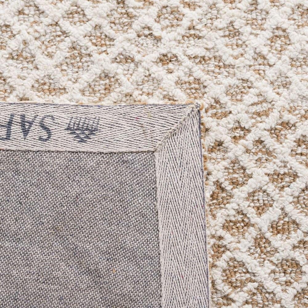 Safavieh Micro-Loop Geometric 4&#39; x 6&#39; Beige and Ivory Area Rug, , large