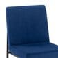 Lumisource Fuji Side Chair with Blue Cushion in Black (Set of 2), , large