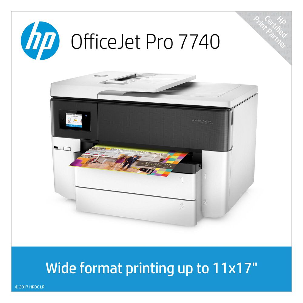 HP OfficeJet Pro 7740 Wide Format All-in-One Printer