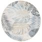 Safavieh Sarasota 6"7" Round Light Green and Ivory Indoor/Outdoor Area Rug, , large
