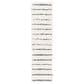Safavieh Venus Shag VNS604B 2"2" x 14" Ivory and Dark Grey Runner, , large