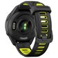 Garmin Forerunner 265S Smartwatch 42mm Black Bezel Case with Black and Amp Yellow Silicone Band, , large
