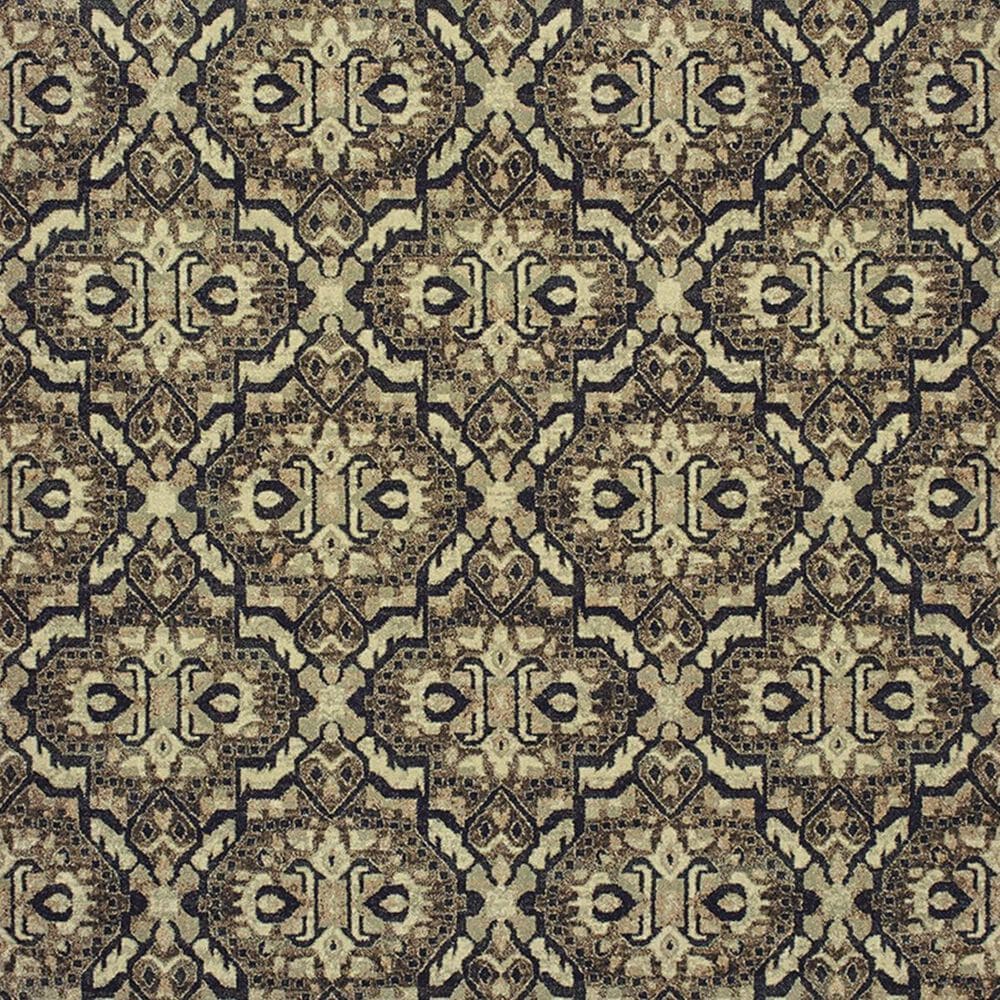 Oriental Weavers Raleigh 4927K 5&#39;3&quot; x 7&#39;6&quot; Brown and Navy Area Rug, , large