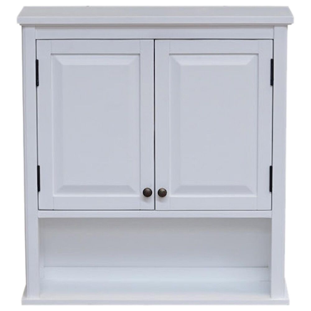 Timberlake Dorset 29&quot; Dorset Over Toilet Hutch with Mixed Storage in White, , large