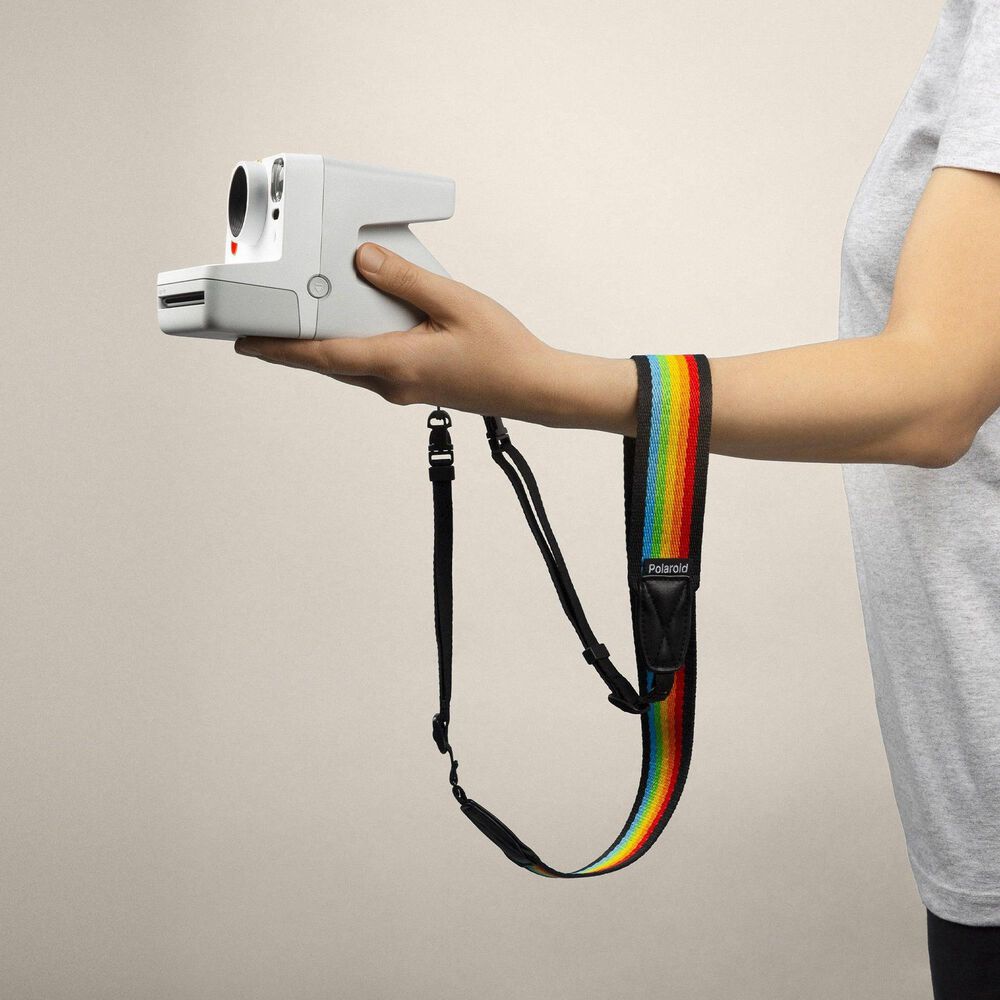 Polaroid Camera Strap Flat - Rainbow black, , large