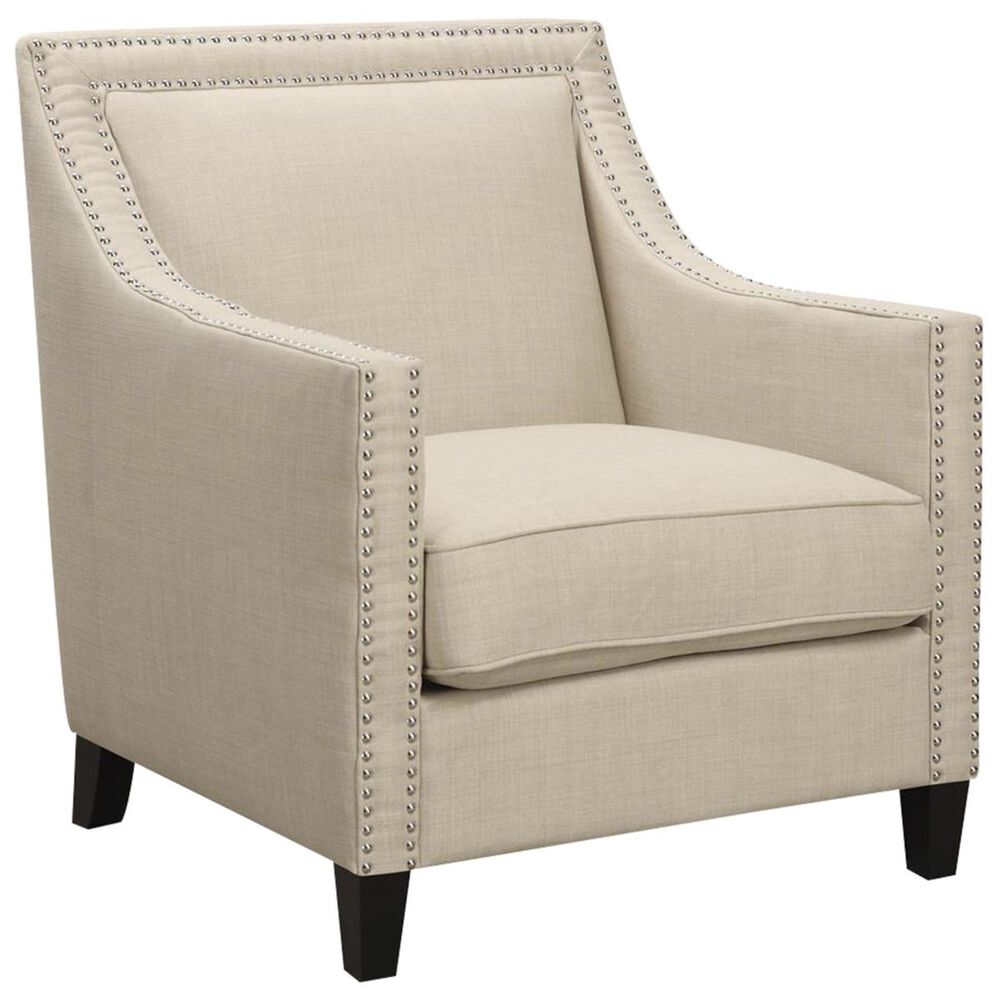 Mayberry Hill Erica Accent Chair with Walnut Leg in Heirloom Natural, , large