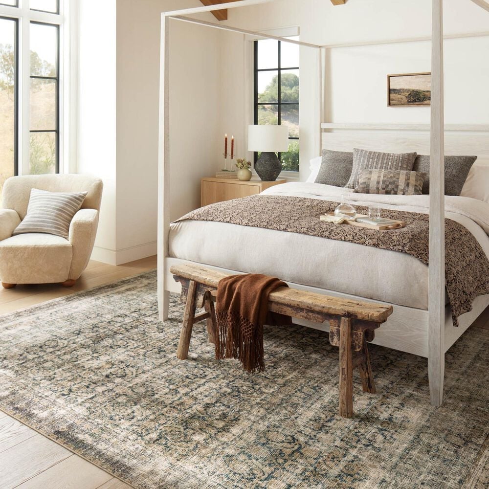 Amber Lewis x Loloi Morgan 8&#39;3&quot; x 11&#39;3&quot; Navy and Sand Area Rug, , large