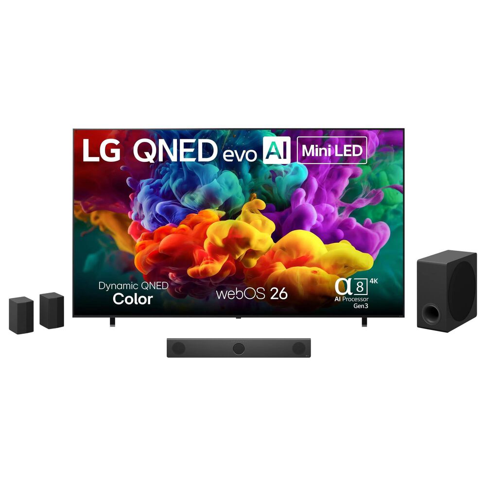 LG 100" Class 84B Series QNED evo AI Mini LED 4K - Smart TV with 5.1.3 Channel Soundbar System in Black, , large