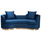Baxton Studio Deserae Stationary Sofa in Navy Blue Velvet, , large