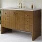 James Martin Hudson 48" Single Bathroom Vanity in Honey Oak with 3 cm Siberian Silestone Top, Rectangular Sink and FreePower Wireless Charger, , large