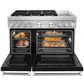 KitchenAid 48" Professional Double Oven Dual Fuel Range in Imperial Black, , large