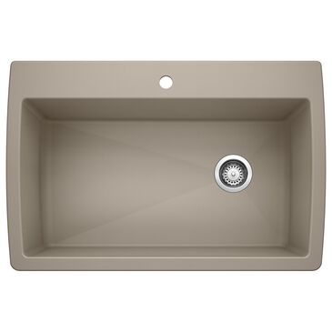 Blanco Diamond 34" Super Single Dual Mount Kitchen Sink in Truffle, , large