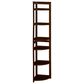 Regency Global Sourcing Flip Flop 67" Corner Folding Bookcase in Mocha Walnut, , large