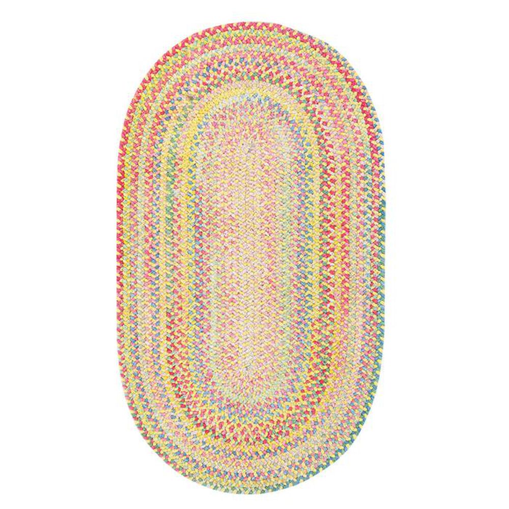 Capel Cutting Garden Rugs 0450-150 4" x 6" Buttercup Oval Kids Rug, , large