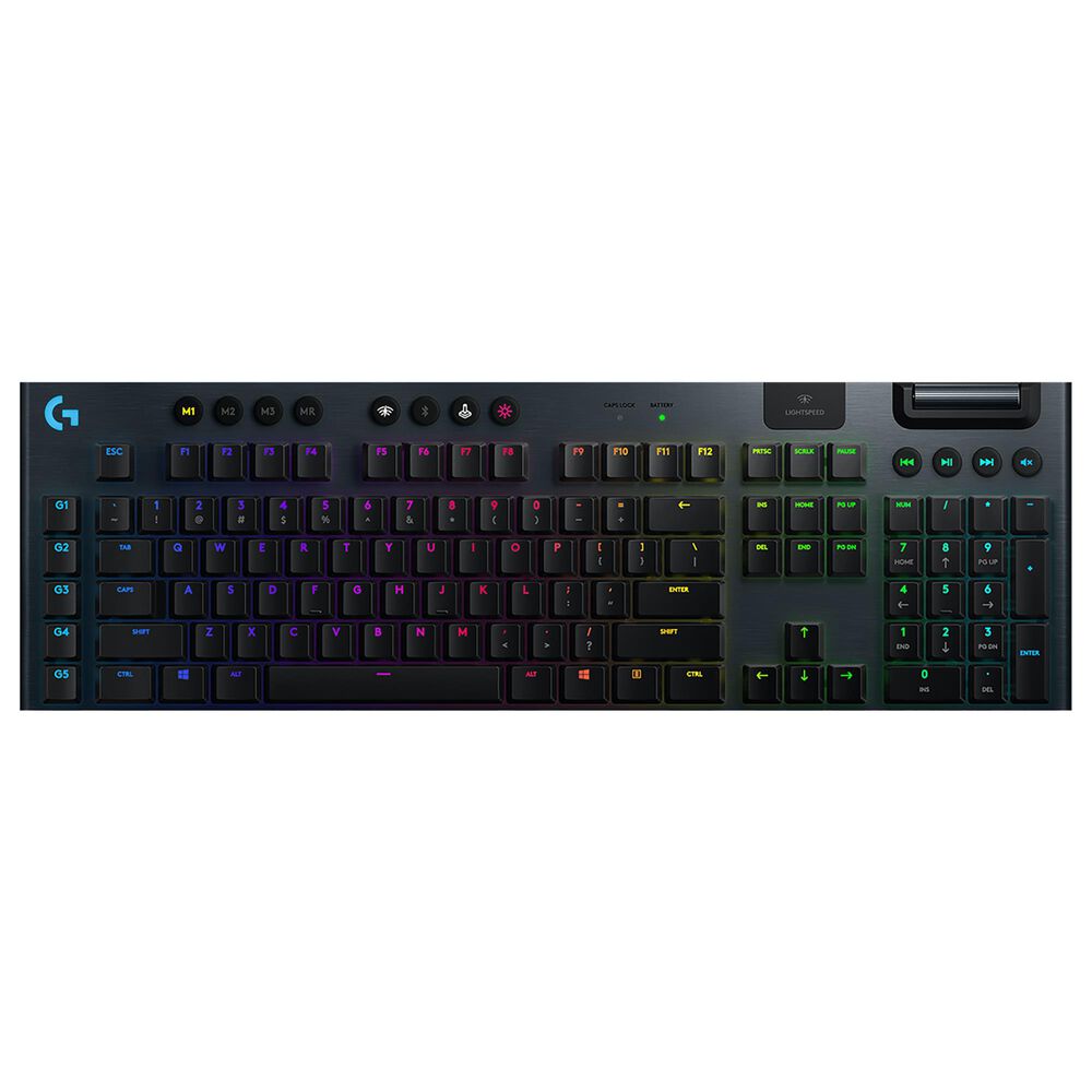 Logitech G915 Lightspeed Wireless RGB Mechanical Gaming Keyboard Tactile in Black, , large