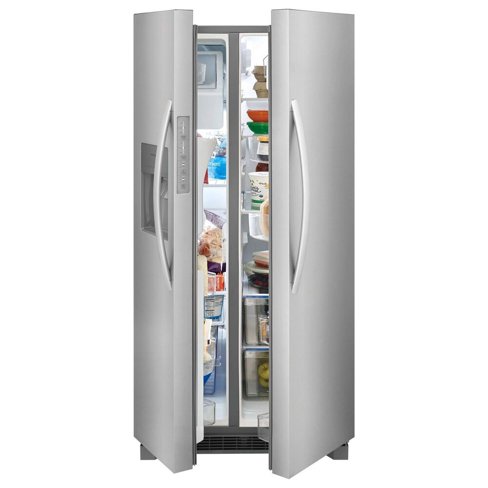 Frigidaire 22.3 Cu. Ft.  33&quot; Standard Depth Side by Side Refrigerator in Stainless Steel, , large