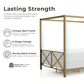 Furniture of America Rosadale Full X-Cross Canopy Bed in Gold, , large
