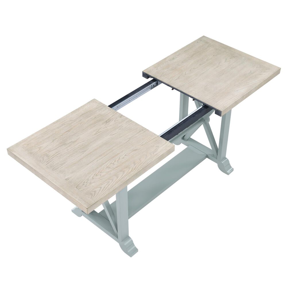 Steve Silver Counter Height Trestle Dining Table in Green, , large