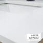 Lexora Home Marsyas 84" Double Bathroom Vanity in Ash Grey with White Quartz Top and Rectangular Sinks, , large