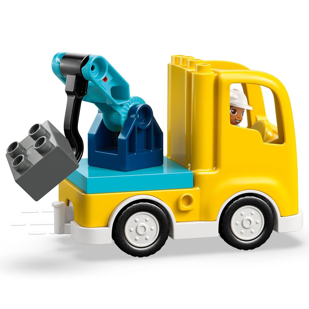 LEGO Duplo 3-In-1 Construction Vehicles Building Set, , large