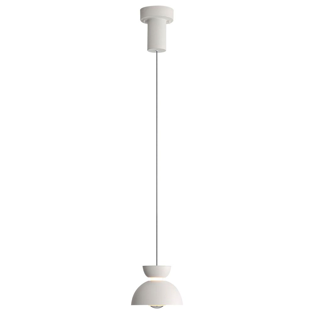 Golden Lighting Vintra LED 1-Light Pendant in Sand White with Chrome, , large