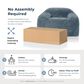 Furniture of America Phael Accent Chair in Ocean Blue, , large