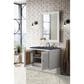 James Martin Vanities Athens 30" Single Bathroom Vanity in Glossy White with 3 cm Charcoal Soapstone Quartz Top and Rectangular Sink, , large