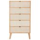 Linon Home Decor Collett 5-Drawer Chest in Natural, , large